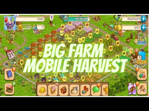 BIG FARM MOBILE HARVEST | A DAY IN MY FARM GAME #bfmh #goodgame #farming #crops #harvesting #tips