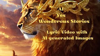 Yes - Wonderous Stories (Lyric Video created with AI generated Images)