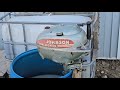1947 Johnson TD 20 5hp Outboard Motor Tank Test 
