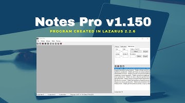 Program Notes Pro v1.150 in Lazarus 2.2.6