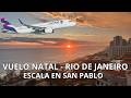 Así es volar de Natal a Río de Janeiro ✈️ Escala en San Pablo + salón VIP