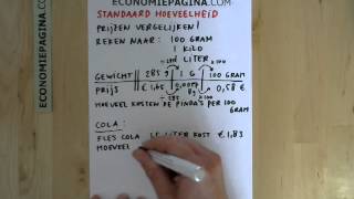 Standaard Hoeveelheid Economiepagina.com