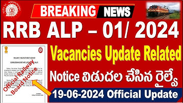 Railway ALP posts Increase Special notice for all Railway aspirants by SRINIVASMech