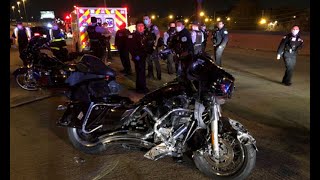 Bloody Chicago Renders Aid to Motorcycle Accident Victims on the Dan Ryan