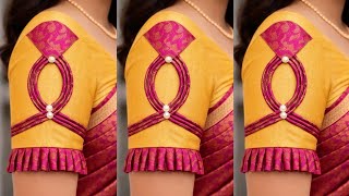 Latest Designer Sleeve Design Cutting & Stitching | Easy ब्लाउज स्लीव बाजू डिज़ाइन Tutorial