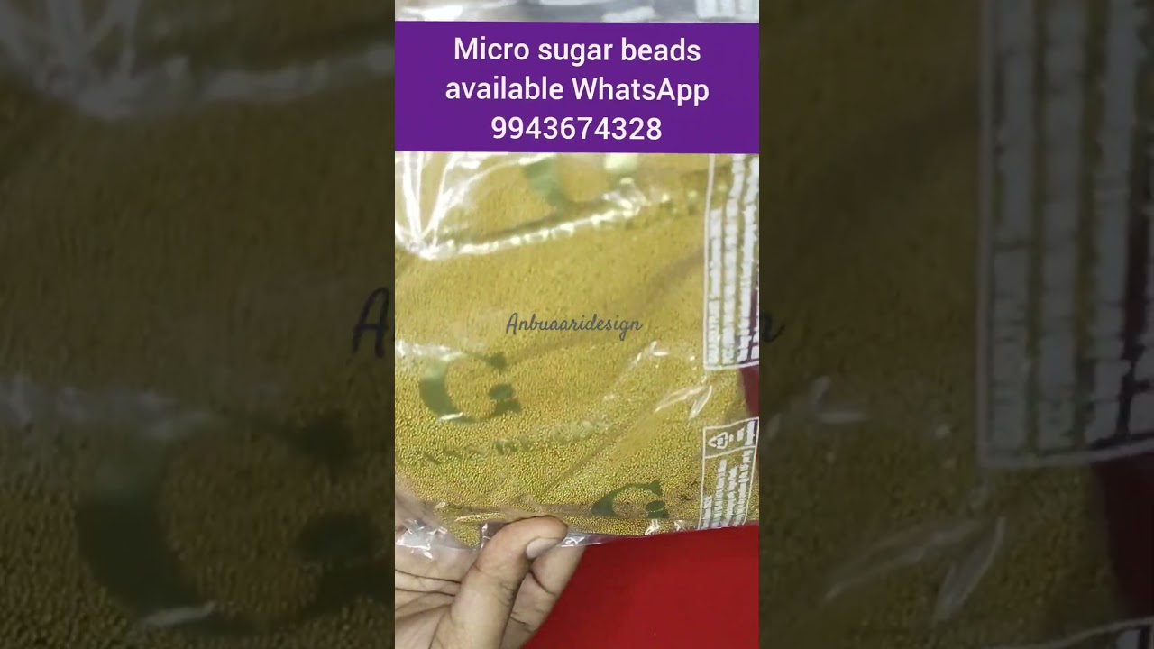 Micro sugar beads available WhatsApp 9943674328