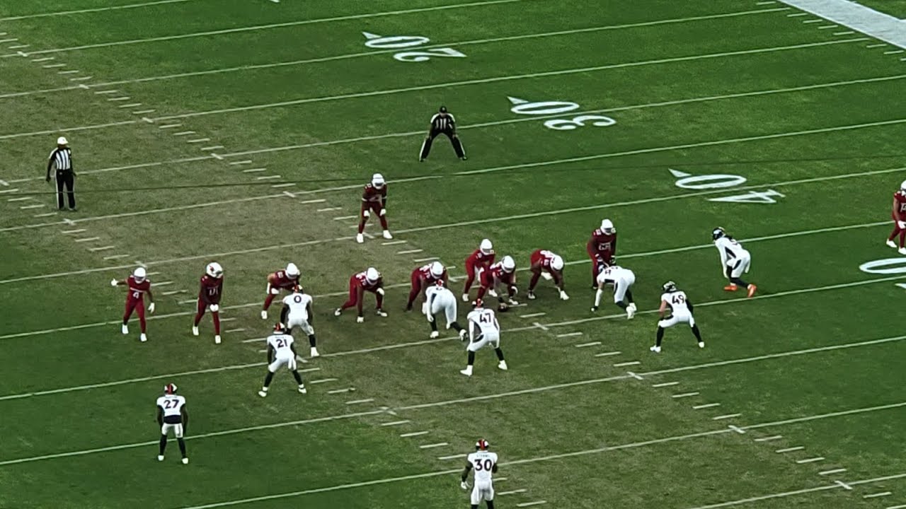 week1 Denver broncos vs. Arizona cardinals | Russell Wilson fumbles the ...