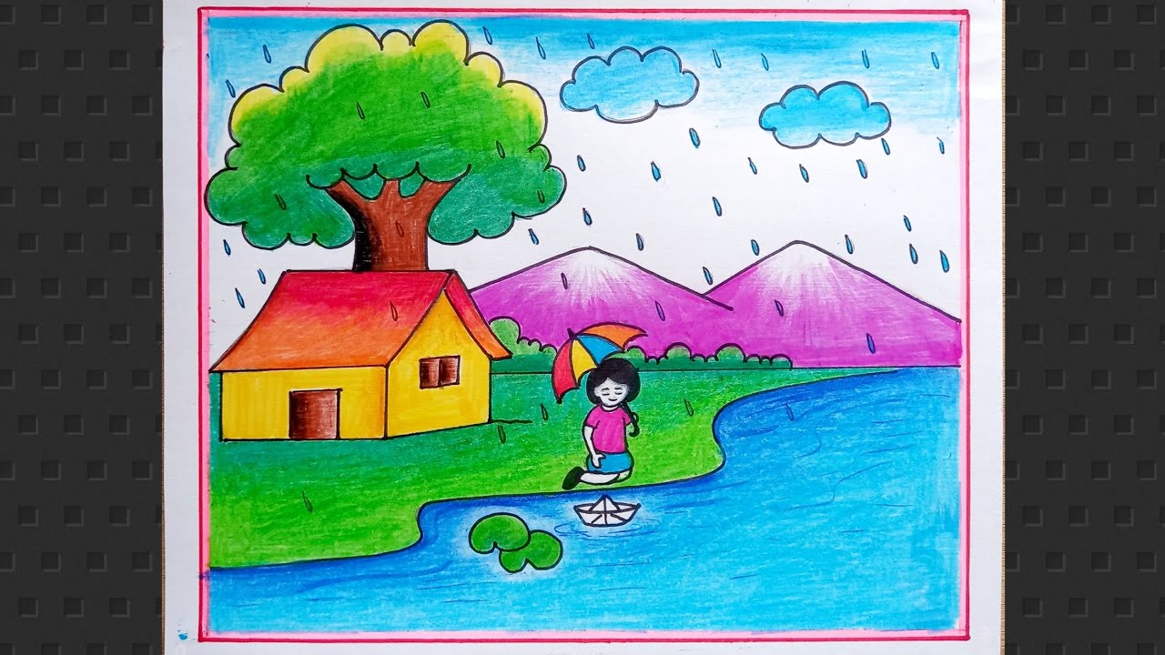 Buy Doodle Kids Playing in the Rain Cartoon Children Activities Outdoors  Autumn Season Weather Clip Art Online in India - Etsy