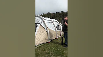 This Tent ROCKS We Found The Best Budget Inflatable Tent Quechua Family Air Seconds 6 3 