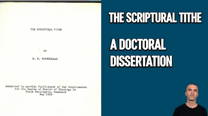 The Scriptural Tithe by Dr. William Barndollar -  ...