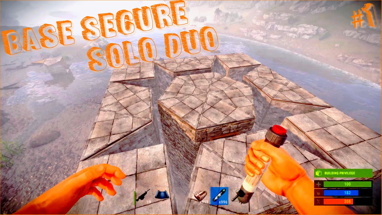 Construction Base Secure | Rust FR #1 - YouTube
