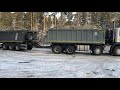 Scania p440 8x4 с прицепом MEGA