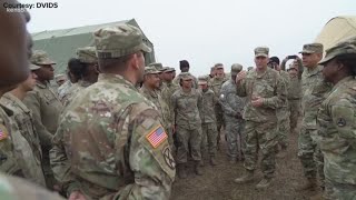 Change of command ceremony for retiring LTG Jeffrey Buchanan
