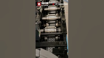 Rolling Shutter Strip Making Machine Model 9 Rolls Plain Design || Super Rollforming