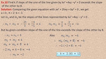 PAIR OF STRAIGHT LINES