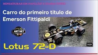 Projeto Carros Campeões - Lotus 72-D - 1972