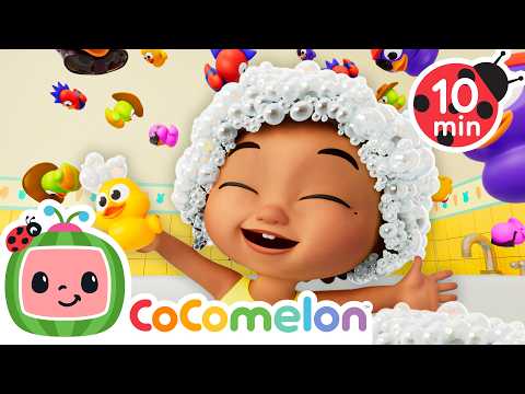 Rubber Duckie Bathtime 🛀 10 MINUTE LOOP | Karaoke Nursery Rhymes & Kids Songs - CoComelon