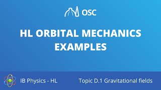 HL Orbital mechanics examples [IB Physics HL]