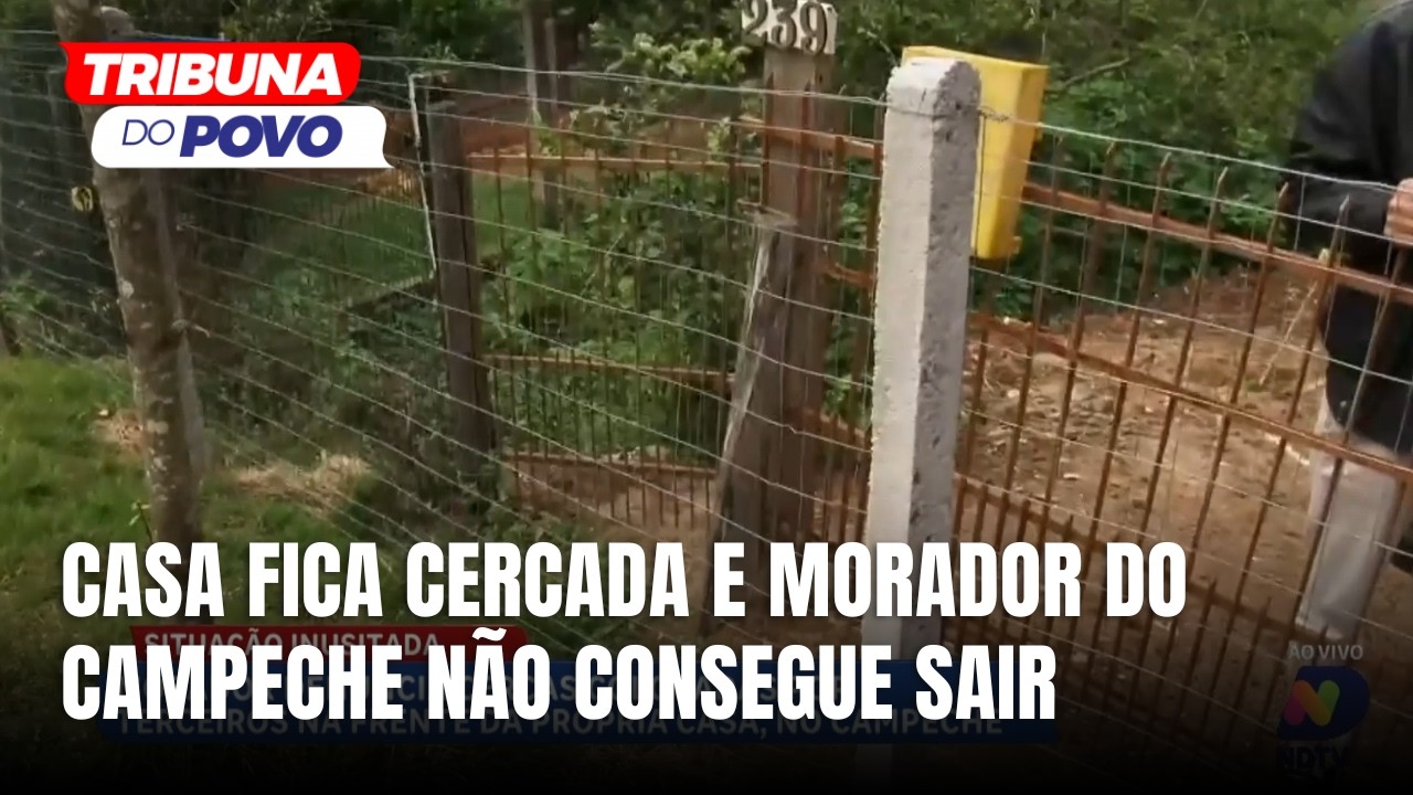 Morador do Campeche aciona reportagem após ficar impedido de sair de casa pelo portão