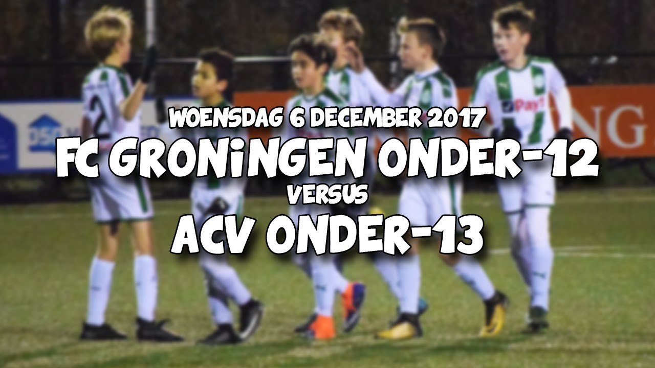 FC Groningen onder-12 - ACV onder-13 | Oefenwedstrijd | 9 tegen 9 | SONY FDR-AXP33