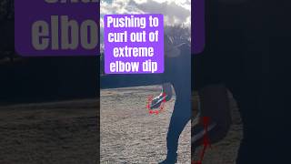 Pushing to curl out of extreme elbow dip