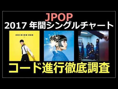 2017年間チャート JPOPコード進行徹底調査