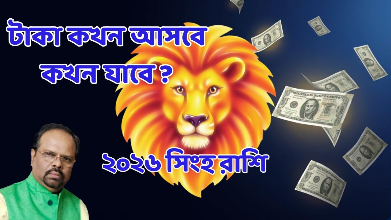 ২০২৬ সিংহ রাশির অর্থ ভাগ্য । টাকা আসবে না যাবে? সম্পূর্ণ ফাইন্যান্সিয়াল ফোরকাস্ট!
