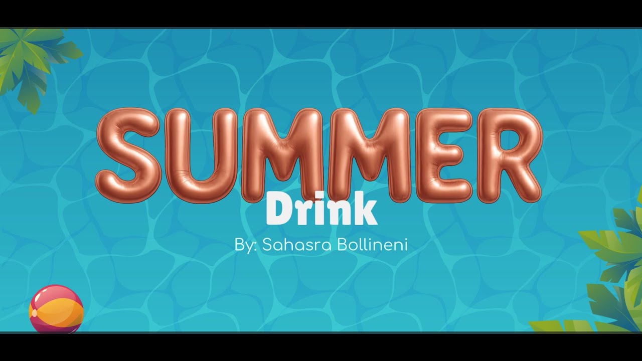 Satsang Kids Club - Chia Lemonade Refresher by Sahasra - Summer Drink Series from Earth Savers Team