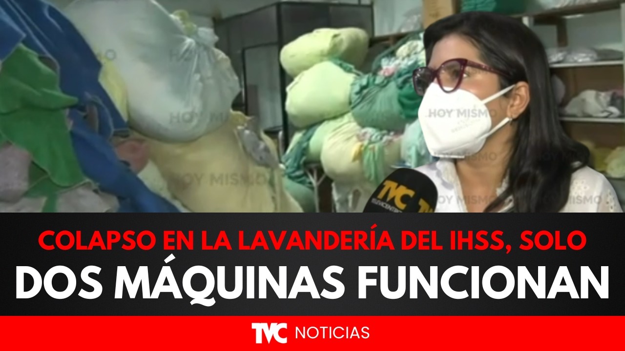 Colapso en la lavandería del IHSS: Solo dos máquinas funcionan para procesar ropa sucia