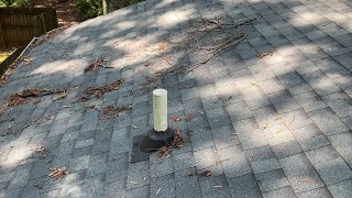 Clogged plumbing vent #homemaintenance #homeinspection #plumbing #diy #roof