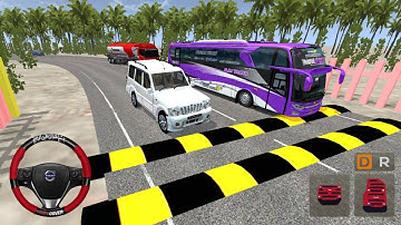 Offroad Map Mod - Mahindra Scorpio CAR Drive - Android Gameplay - Bus Simulator Indonesia Game 