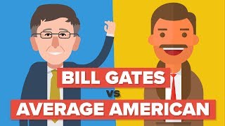 Full Bill Gates vs the Average American - How Do They Compare - Celebrity Comparison Update