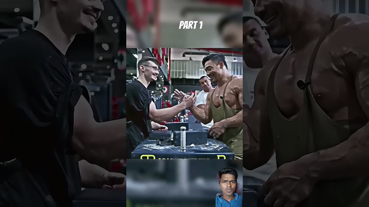 Bodybuilder vs armwrester 