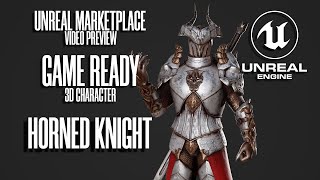 UE4 PREVIEW - GAME-READY 3D Character - Horned Knight