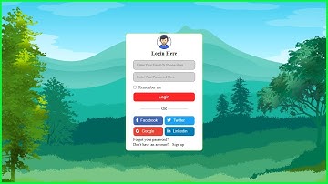 Design Social Media Login Dengan HTML dan CSS (How to make Social media login using html and css)