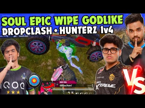 iQOOSouL Epic Wipe GodL 😂 Back2Back DropClash HunterZ vs Jonathan 🔥 ...
