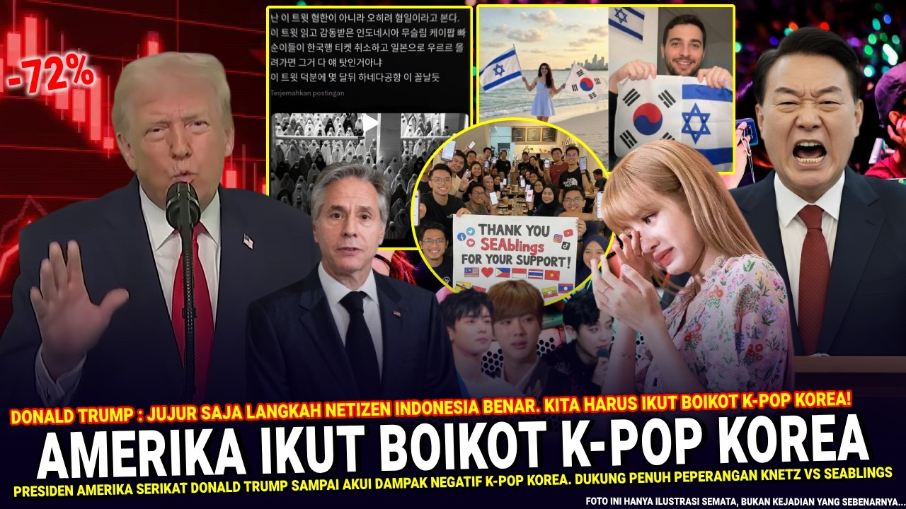 🔴 DILUAR DUGAAN AMERIKA IKUT BOIKOT KOREA !! Donald Trump Sampai Merespon Perang KNetz vs SEAblings