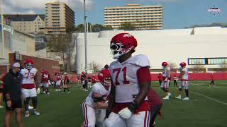 Arkansas Razorbacks Practice Drills | Full Team Intensity & Conditioning
