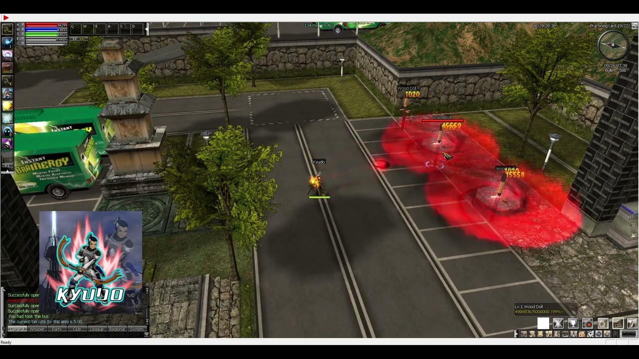 GUNNER DEX RED/BLACK RAN ONLINE SKILL EFFECTS