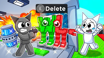 I Used The New DELETE HAMMER To Delete MY SPRUNKI FRIENDS Brainrots...