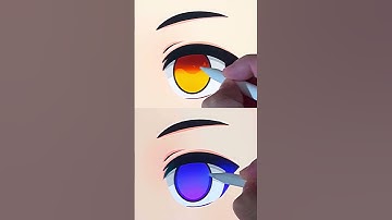 Easy Colouring Anime Eyes 👀 How to draw with Procreate #digitalart #animeart #drawing