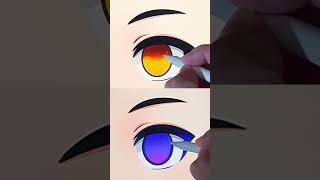 Easy Colouring Anime Eyes 👀 How to draw with Procreate #digitalart #animeart #drawing