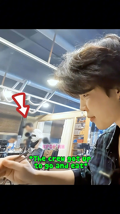 Jimin Couldn't Stop Laughing When Saw Staff Walk Away Just As He Was Making Ssam 🤣 #shorts #jimin