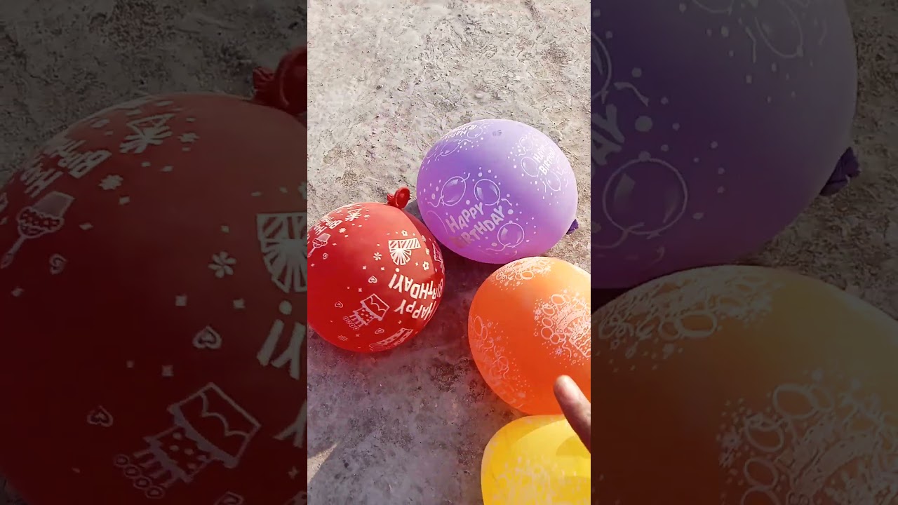 water ballon video 