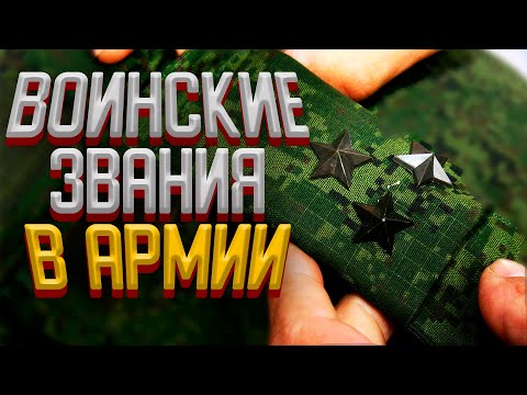 ЗВАНИЯ В АРМИИ // ДОЛЖНОСТИ В АРМИИ // КАК ПОЛУЧИТЬ ВОИНСКОЕ ЗВАНИЕ