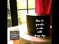 How to ganache a cake with sharp edges part 1 #3
