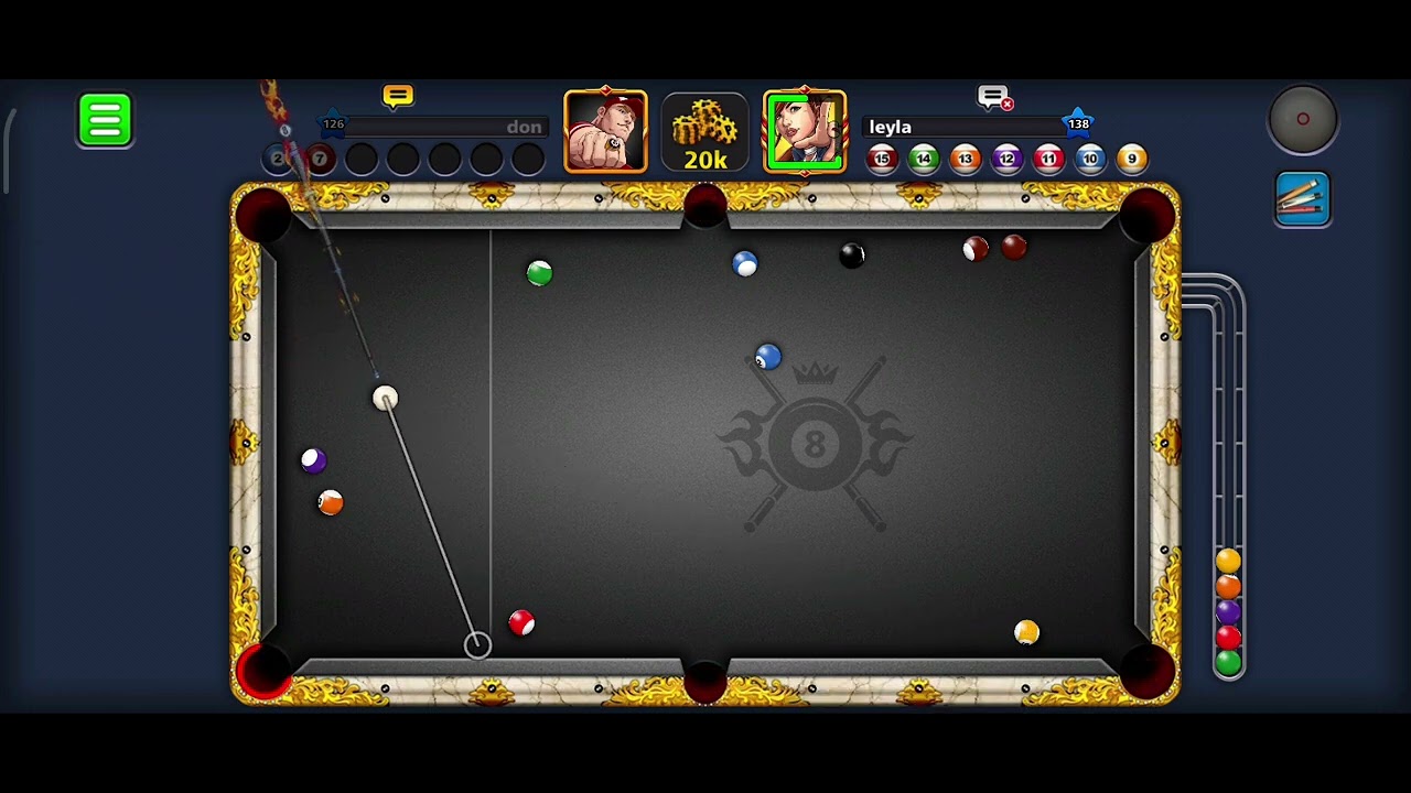 don vs Leyla 8 ball pool game! LAS VEGAS full house. 😁😆😅😂