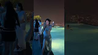 The Genius Safety Design of Rooftop Infinity Pools Ensuring a Safe Fall#shortsfeed  #shortsviral