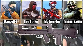 Standoff 2 vs Fire Strike vs Modern Ops vs Critical Strike CS - FAMAS F1 Weapon screenshot 4