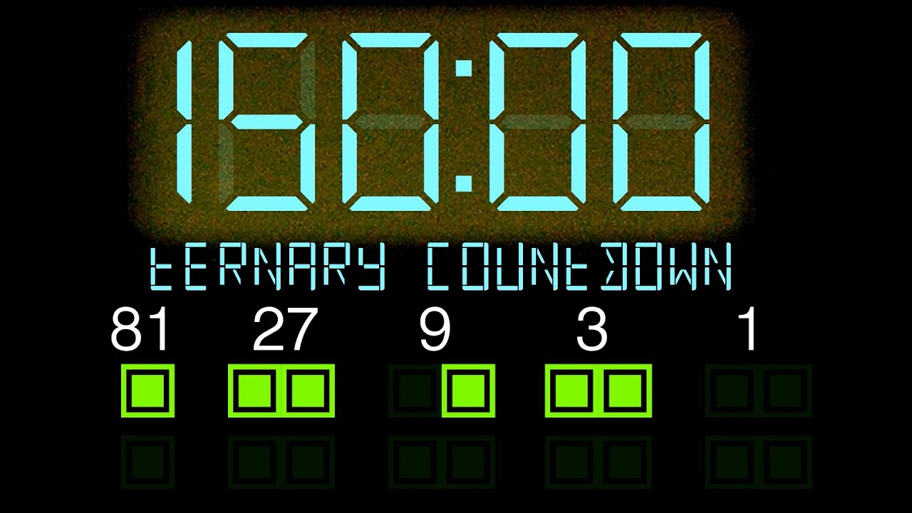 BCG 2 Hours 30 Minutes Countdown (Ternary LED Timer 2 Columns) Remix ...